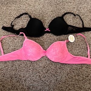 Girls Bras - 2 pack; Sz 34A; One new with tag & the other new without tag